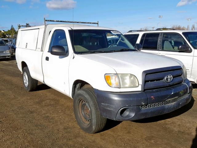 5TBJN32163S410048 - 2003 TOYOTA TUNDRA WHITE photo 1