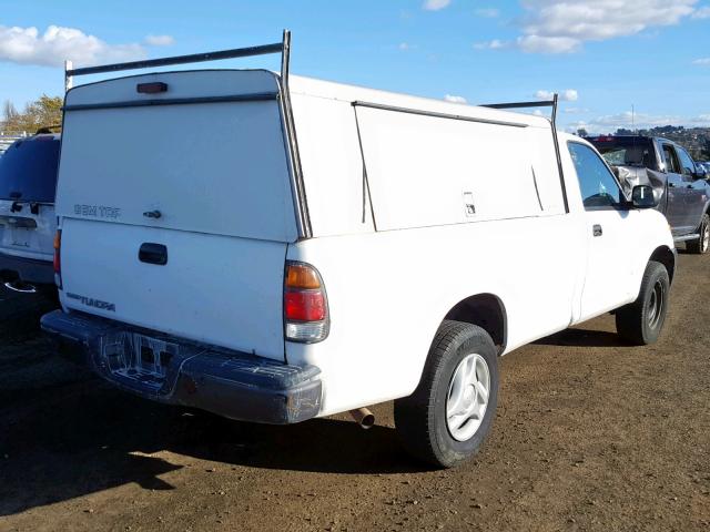 5TBJN32163S410048 - 2003 TOYOTA TUNDRA WHITE photo 4