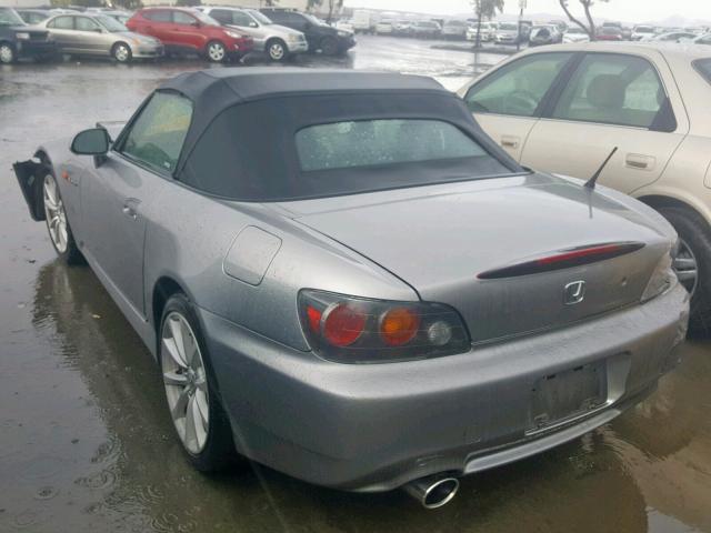 JHMAP21447S004112 - 2007 HONDA S2000 SILVER photo 3