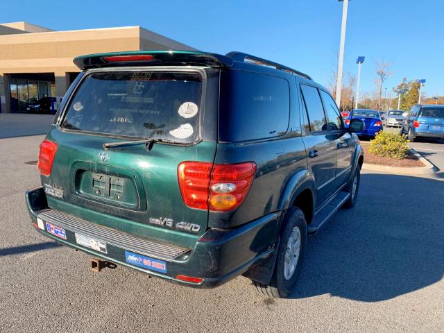 5TDBT48A32S084464 - 2002 TOYOTA SEQUOIA LI GREEN photo 2