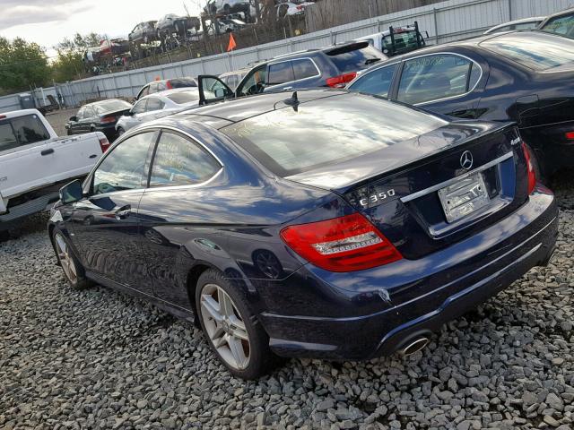 WDDGJ8JBXCF899810 - 2012 MERCEDES-BENZ C 350 4MAT BLUE photo 3