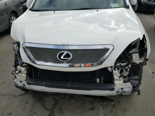 JTJHW31U082853810 - 2008 LEXUS RX 400H WHITE photo 7