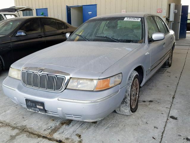 2MEFM74W52X608881 - 2002 MERCURY GRAND MARQ GRAY photo 2