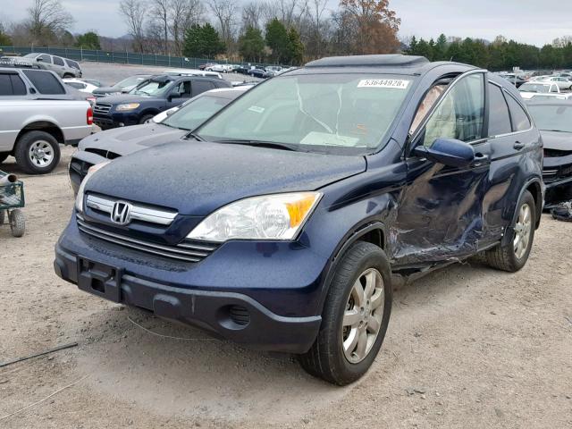 JHLRE38769C007514 - 2009 HONDA CR-V EXL BLUE photo 2