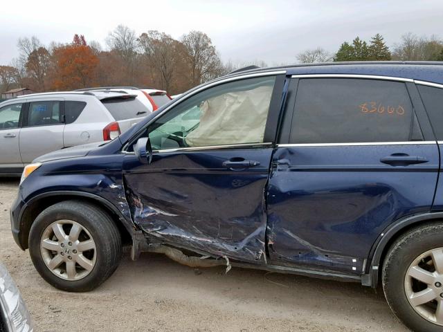 JHLRE38769C007514 - 2009 HONDA CR-V EXL BLUE photo 9