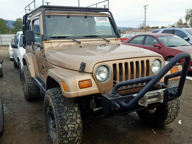 1J4FY49S5XP435199 - 1999 JEEP WRANGLER / TAN photo 1