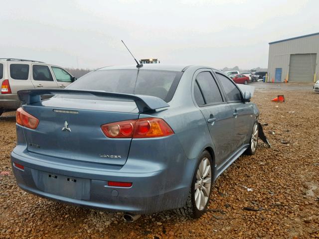 JA3AU86U68U013520 - 2008 MITSUBISHI LANCER GTS GREEN photo 4