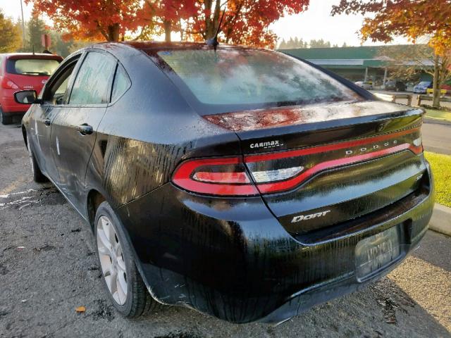 1C3CDFBA2DD317890 - 2013 DODGE DART SXT BLACK photo 3