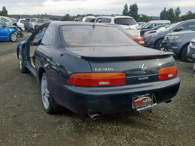 JT8UZ30C7P0026185 - 1993 LEXUS SC 400 GREEN photo 3