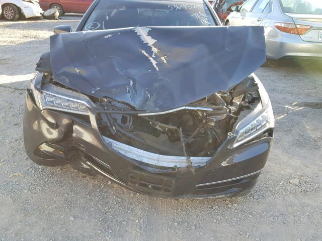 19UUB1F3XFA026225 - 2015 ACURA TLX GRAY photo 9