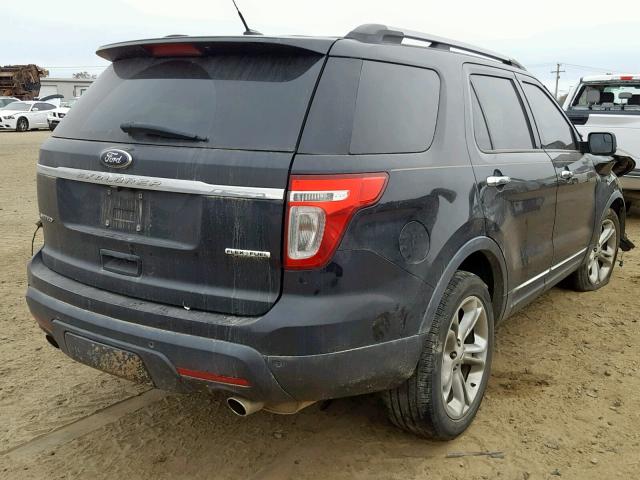 1FM5K7F88DGA18275 - 2013 FORD EXPLORER L BLACK photo 4