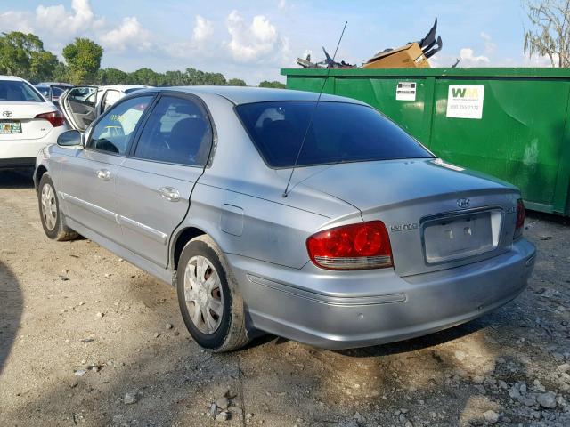 KMHWF25S55A143022 - 2005 HYUNDAI SONATA GL SILVER photo 3