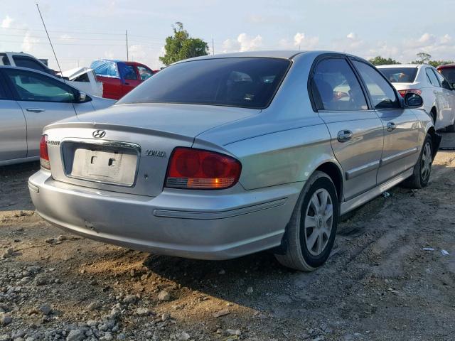 KMHWF25S55A143022 - 2005 HYUNDAI SONATA GL SILVER photo 4