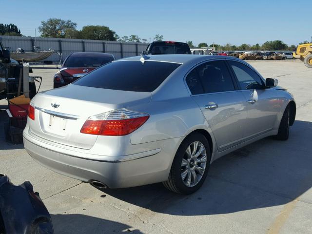 KMHGC4DE1BU113790 - 2011 HYUNDAI GENESIS 3. SILVER photo 4