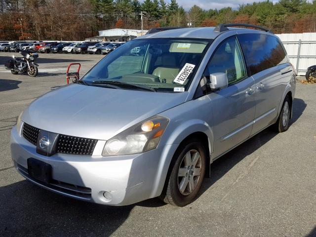 5N1BV28U14N327248 - 2004 NISSAN QUEST S SILVER photo 2