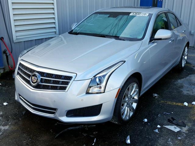 1G6AB5SX9E0159888 - 2014 CADILLAC ATS LUXURY SILVER photo 2