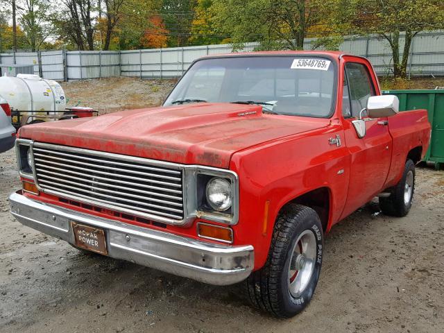 TCD1461516205 - 1976 GMC SIERRA 150 RED photo 2