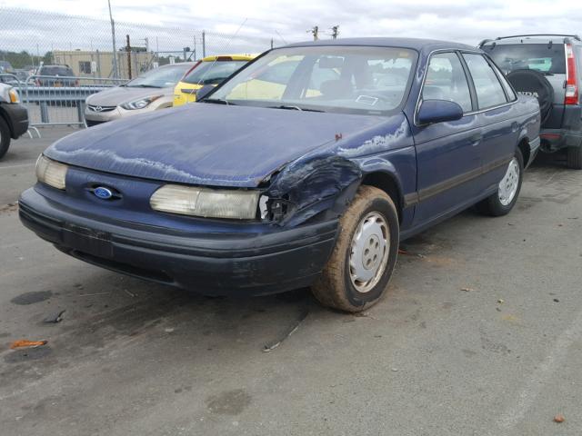 1FACP52UXNG275093 - 1992 FORD TAURUS GL BLUE photo 2