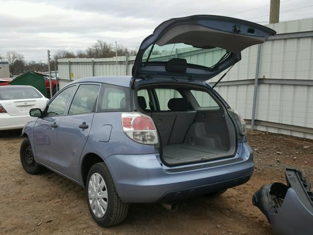 2T1KR32E87C648324 - 2007 TOYOTA MATRIX BLUE photo 3