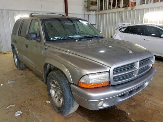 1B4HR28N81F509284 - 2001 DODGE DURANGO GRAY photo 1