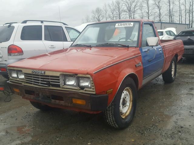 JB7FP24DXFP104218 - 1985 DODGE D50 CUSTOM RED photo 2