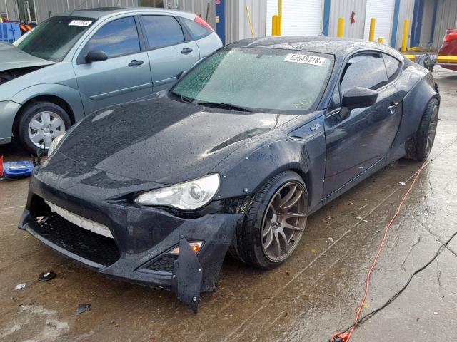 JF1ZNAA1XD1725200 - 2013 TOYOTA SCION FR-S BLACK photo 2