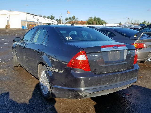 3FADP0L34BR187657 - 2011 FORD FUSION HYB BLACK photo 3