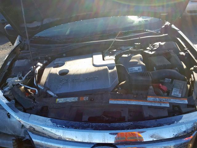 3FADP0L34BR187657 - 2011 FORD FUSION HYB BLACK photo 7