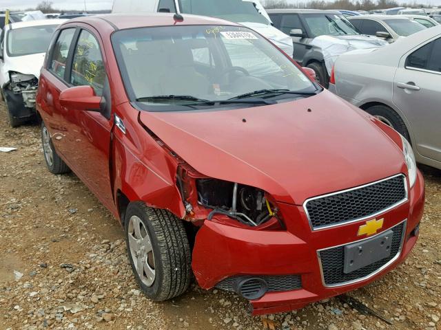 KL1TD6DE4AB119046 - 2010 CHEVROLET AVEO LS RED photo 1