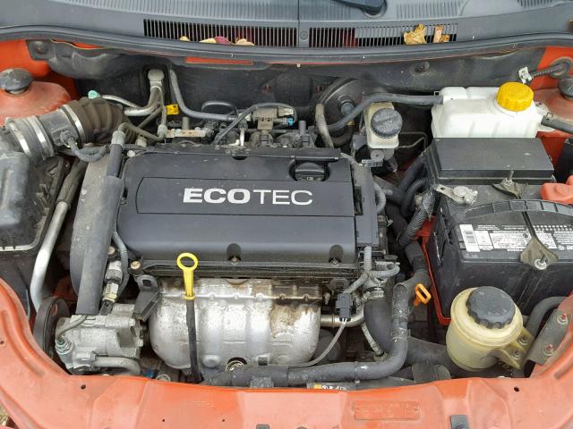 KL1TD6DE4AB119046 - 2010 CHEVROLET AVEO LS RED photo 7