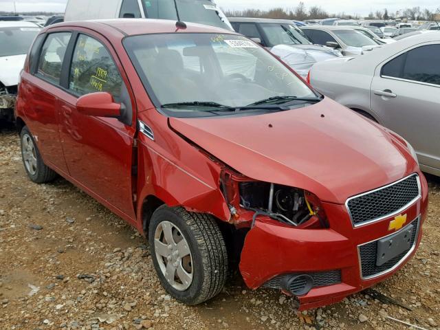 KL1TD6DE4AB119046 - 2010 CHEVROLET AVEO LS RED photo 9