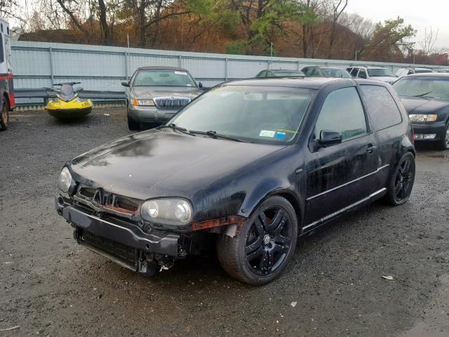 9BWDH61J334035705 - 2003 VOLKSWAGEN GTI VR6 BLACK photo 2