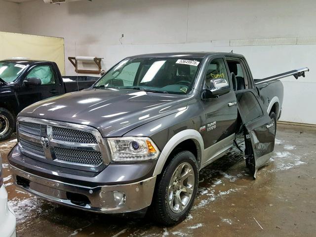 1C6RR7VT8ES350035 - 2014 RAM 1500 LARAM GRAY photo 2