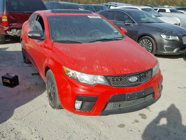 KNAFW6A37A5148345 - 2010 KIA FORTE SX RED photo 1