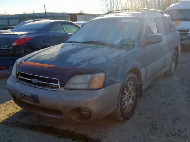 4S3BH806317635985 - 2001 SUBARU LEGACY OUT BLUE photo 2