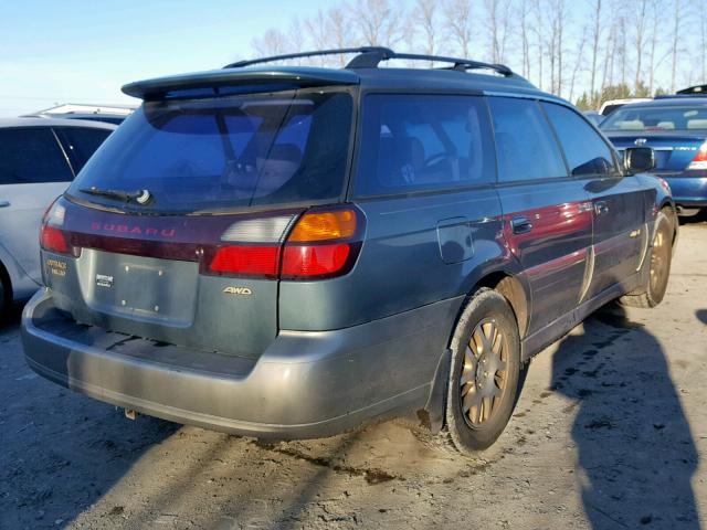 4S3BH806317635985 - 2001 SUBARU LEGACY OUT BLUE photo 4