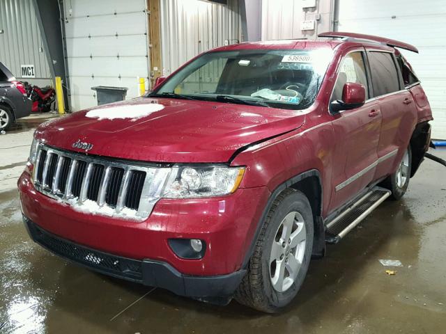 1J4RR4GG7BC504936 - 2011 JEEP GRAND CHER RED photo 2