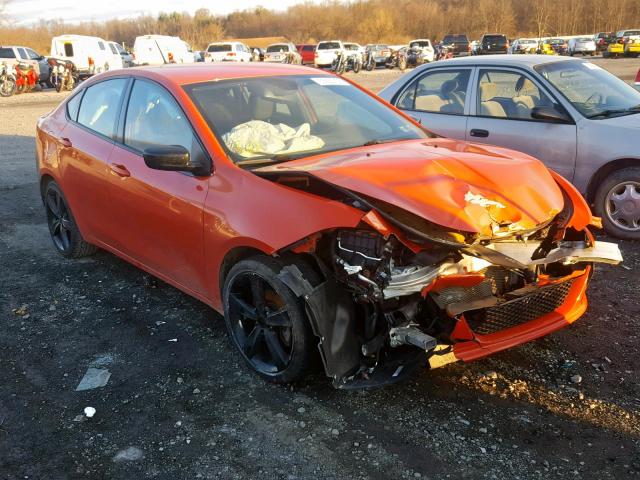 1C3CDFBB7FD266348 - 2015 DODGE DART SXT ORANGE photo 1