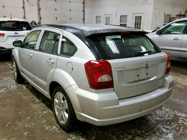 1B3HB48A49D227703 - 2009 DODGE CALIBER SX SILVER photo 3