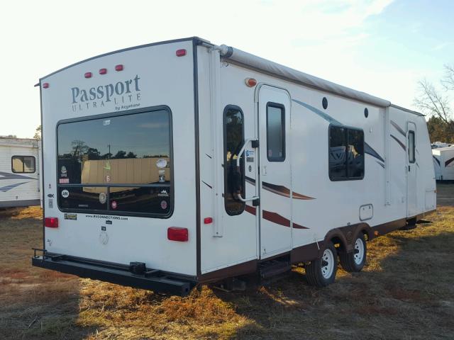 4YDT28522AT412370 - 2011 KEYSTONE PASSPORT WHITE photo 4