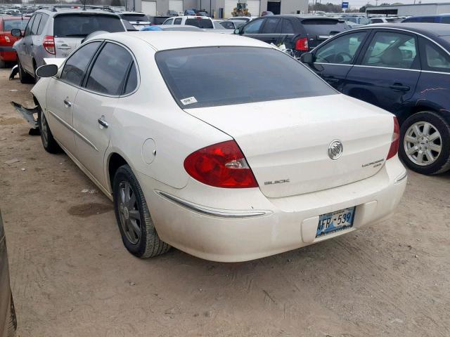 2G4WD582991129272 - 2009 BUICK LACROSSE C WHITE photo 3