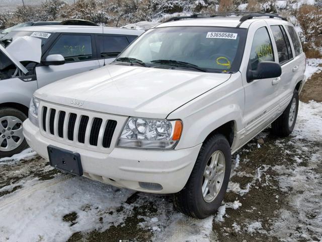 1J4GW58N2YC339227 - 2000 JEEP GRAND CHER WHITE photo 2