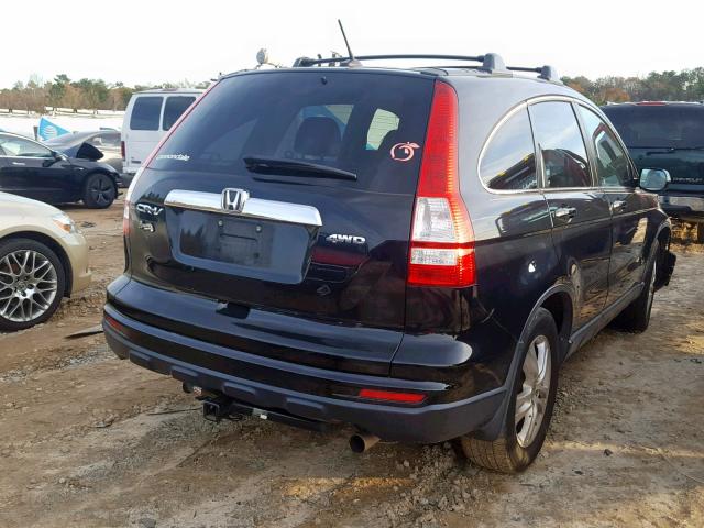 5J6RE4H73BL089284 - 2011 HONDA CR-V EXL BLACK photo 4