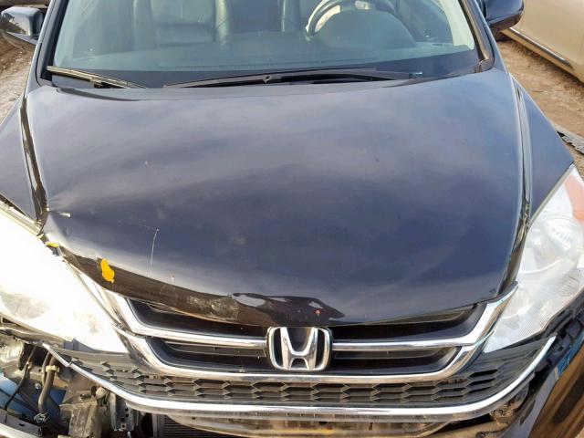 5J6RE4H73BL089284 - 2011 HONDA CR-V EXL BLACK photo 7