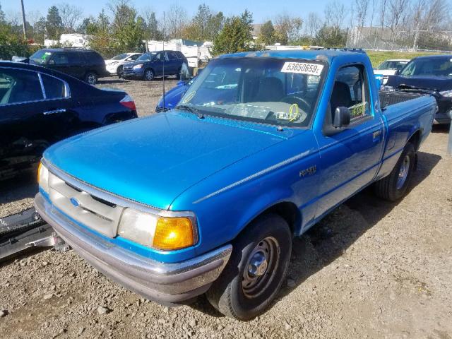 1FTCR10A1TUC70188 - 1996 FORD RANGER BLUE photo 2