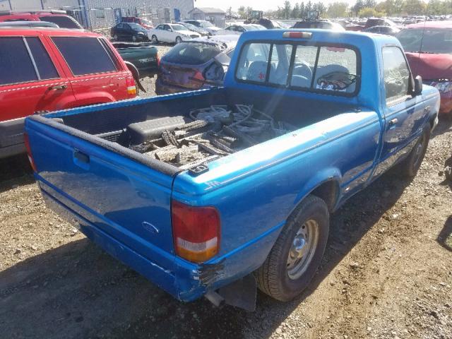 1FTCR10A1TUC70188 - 1996 FORD RANGER BLUE photo 4