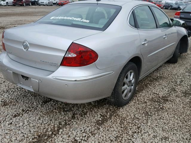 2G4WD582X61203889 - 2006 BUICK LACROSSE C SILVER photo 4