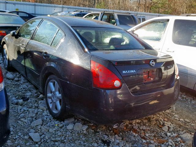 1N4BA41E04C869473 - 2004 NISSAN MAXIMA SE BLACK photo 3