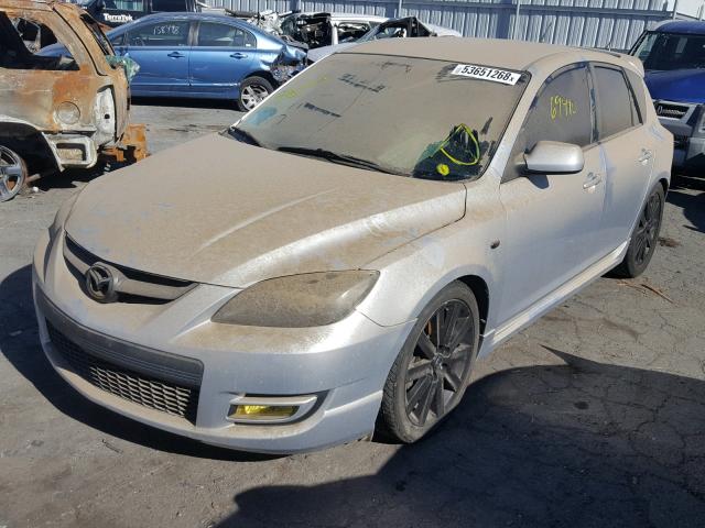 JM1BK34M681812183 - 2008 MAZDA SPEED 3 SILVER photo 2