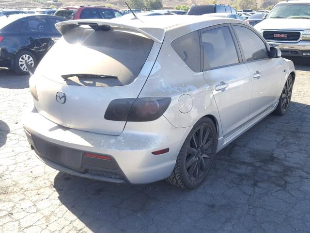 JM1BK34M681812183 - 2008 MAZDA SPEED 3 SILVER photo 4